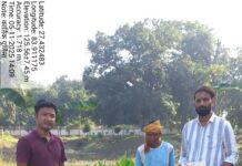 कार्तिक पूर्णिमा के पावन अवसर पर किया गया पौधा रोपण।