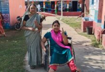 दूसरे चरण का मतदान सम्पन्न, मतदाताओं में दिखा उत्साह ।