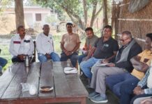 सीमा जागरण मंच की बैठक में धर्म परिवर्तन रोक पर की गई चर्चा।