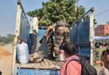 ईवीएम वाहनों के आवागमन हेतु बेतिया नगर क्षेत्र में यातायात व्यवस्था में अस्थायी परिवर्तन।