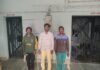 तीन वारंटी को पुलिस ने किया गिरफ्तार।