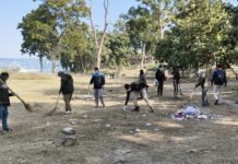 नव वर्ष के आगमन पूर्व वन विभाग द्वारा पिकनिक स्थलों की साफ-सफाई कर बदली जा रही तस्वीर।