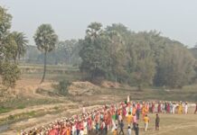 भव्य काली मंदिर निर्माण के साथ निकाला गया 501 महिलाओं के साथ कलश शोभा यात्रा।