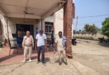 प्राथमिकी के नामजद अभियुक्त को फुल्लीडुमर थाना की पुलिस द्वारा नगरडीह गांव से किया गिरफ्तार।