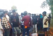 बाबासाहेब के जयंती मनाने के दौरान मोटरसाइकिल दुर्घटना में दो गंभीर जख्मी।