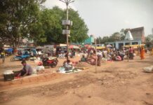 फूललीडुमर सरकारी हाट में विक्रेताओं को लेकर कोई सुविधा नहीं बरसात के मौसम में प्लास्टिक ओढ़ कर विक्रेता अपने सामानों को करते हैं बिक्री।