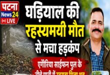 घड़ियाल की रहस्यमयी मौत से मचा हड़कंप, एगोरिया साईफन पुल के नीचे पानी में उतराता मिला शव, पोस्टमार्टम रिपोर्ट का इंतजार।